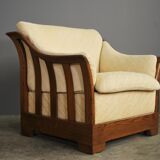 Wooden sofa and armchairs by Mobil Girgi, 70s. Set of 3
