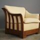 Wooden sofa and armchairs by Mobil Girgi, 70s. Set of 3