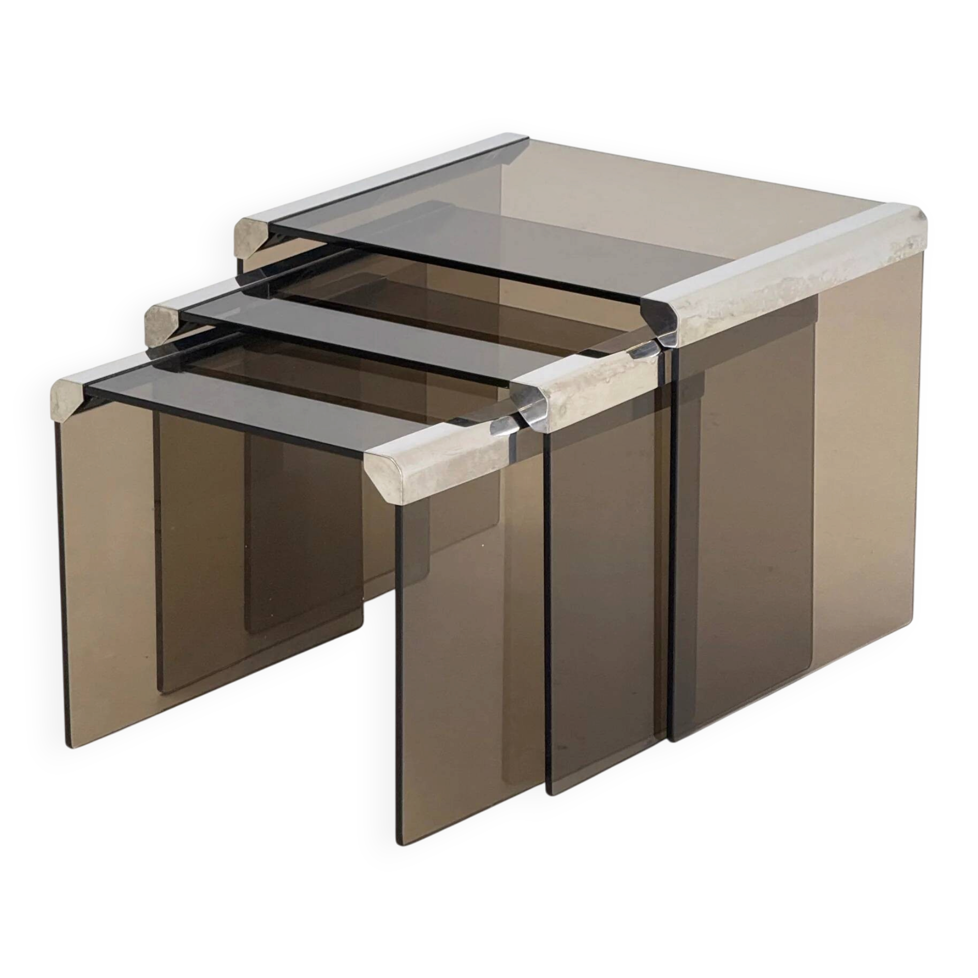 Set of Three Gallotti & Radice Tris T35 Nesting Tables