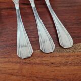 Christofle - Set of 12 Boreal model table forks in silver-plated metal