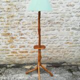 Wooden floor lamp