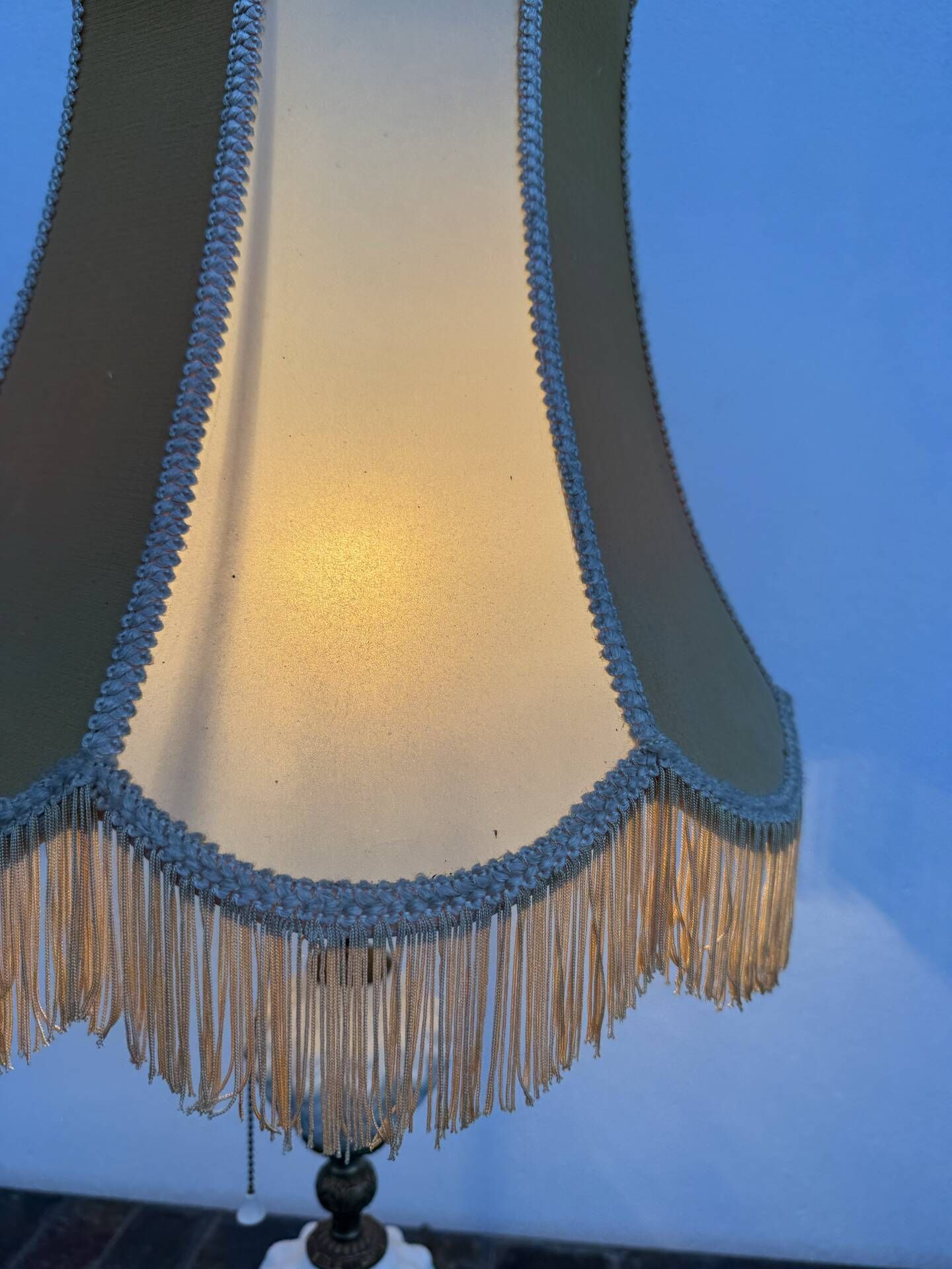 Ceramic and brass lamp from the 1960s.
