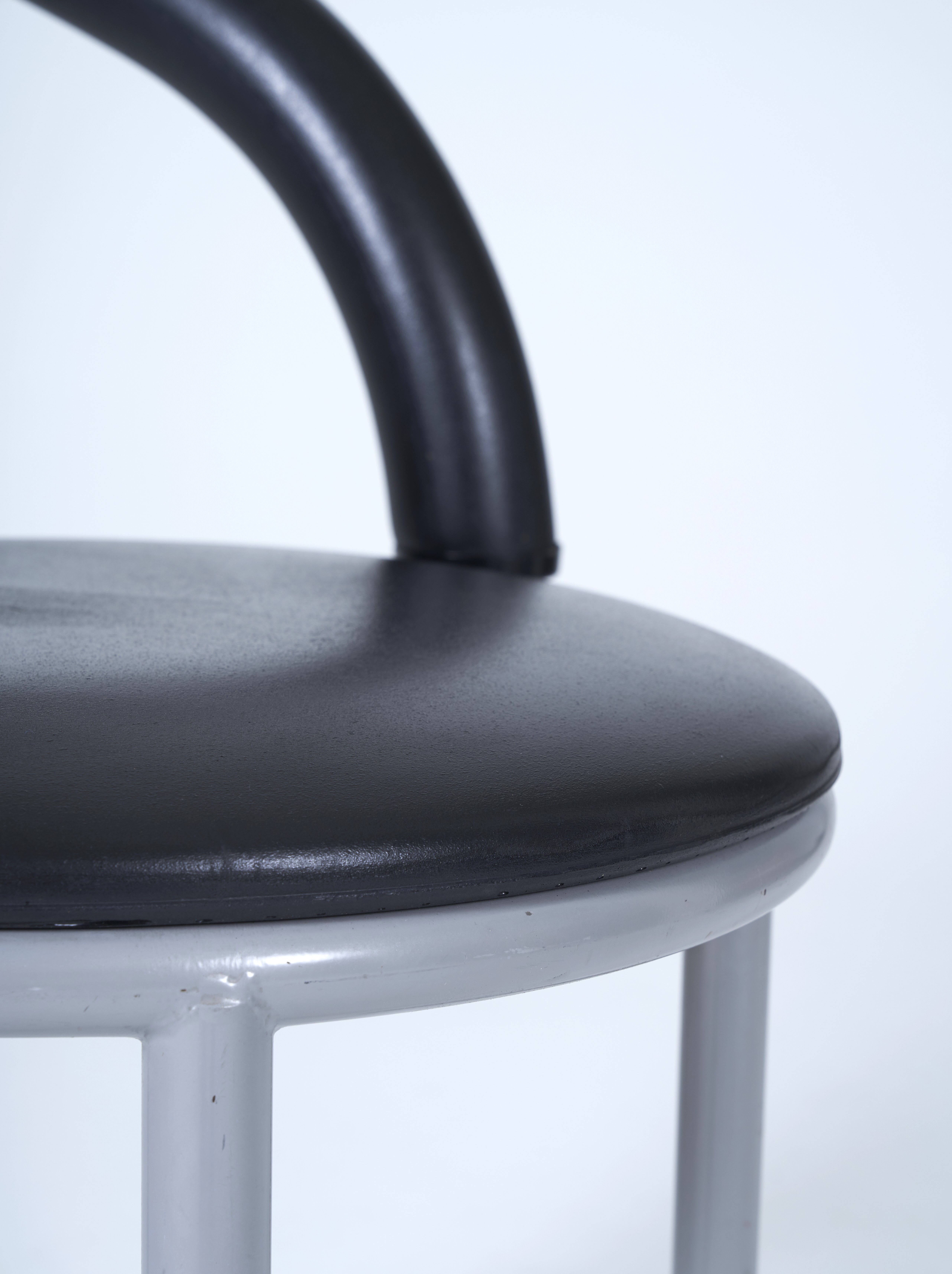 Pair of chairs "Alpha" by Anna Anselmi for Bieffeplast 1980s