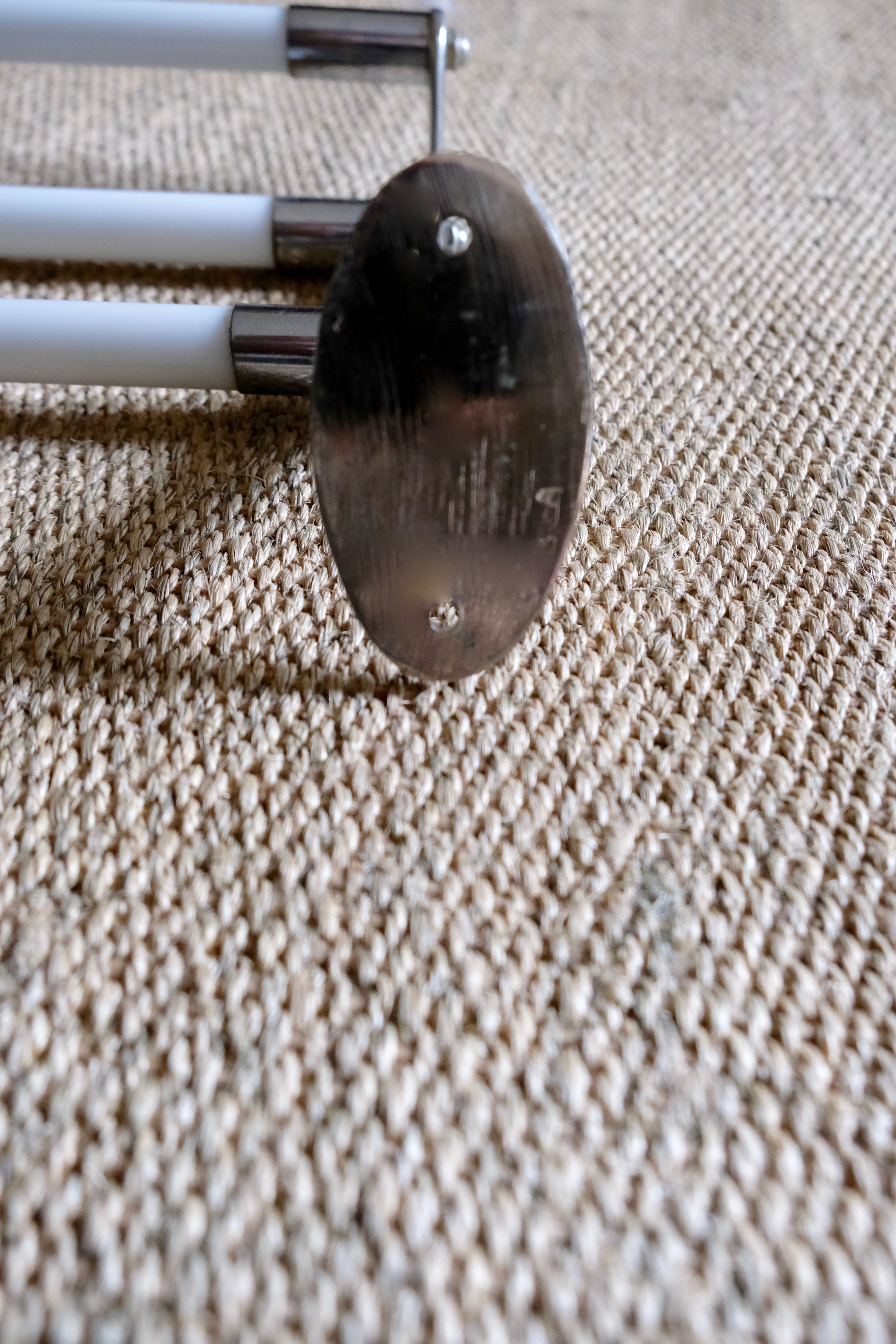 Patère de style Art Déco en métal et verre