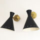 Suite de trois appliques Italiennes de design 1950