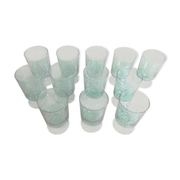Série de 12 verres à pied