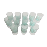 Série de 12 verres à pied
