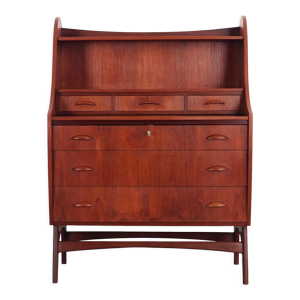Secrétaire en teck, design scandinave,