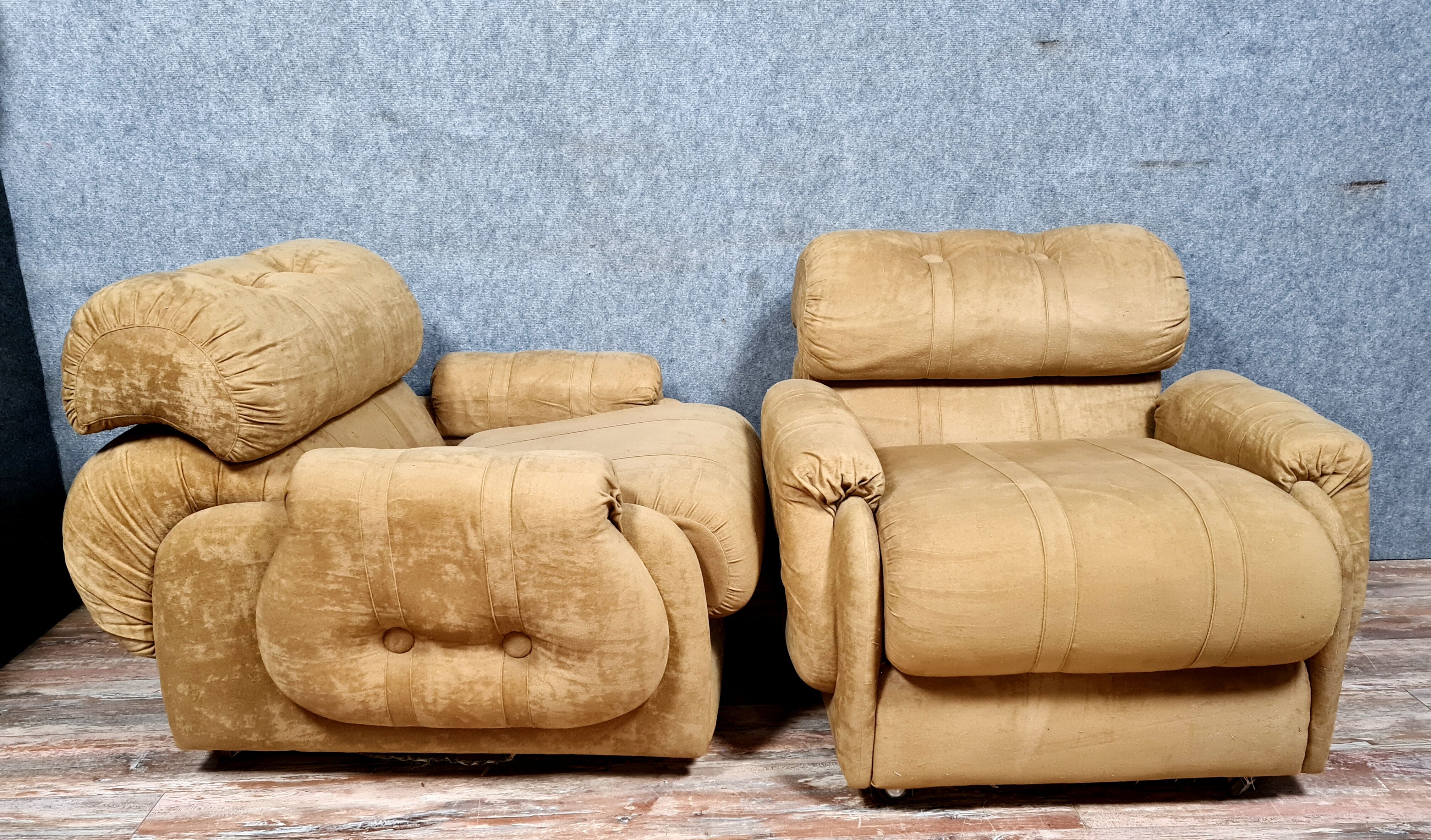 Design armchairs circa 1970