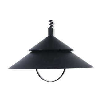 Black vintage pendant lamp from Denmark