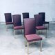 Hollywood Regency Style Design Dining Chair, 1970s, Belgium, Set of 6