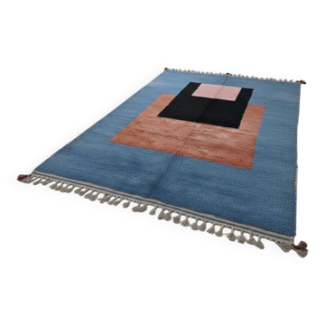 Tapis en laine pure fait main traditionnelle taille 150 x 250 cm