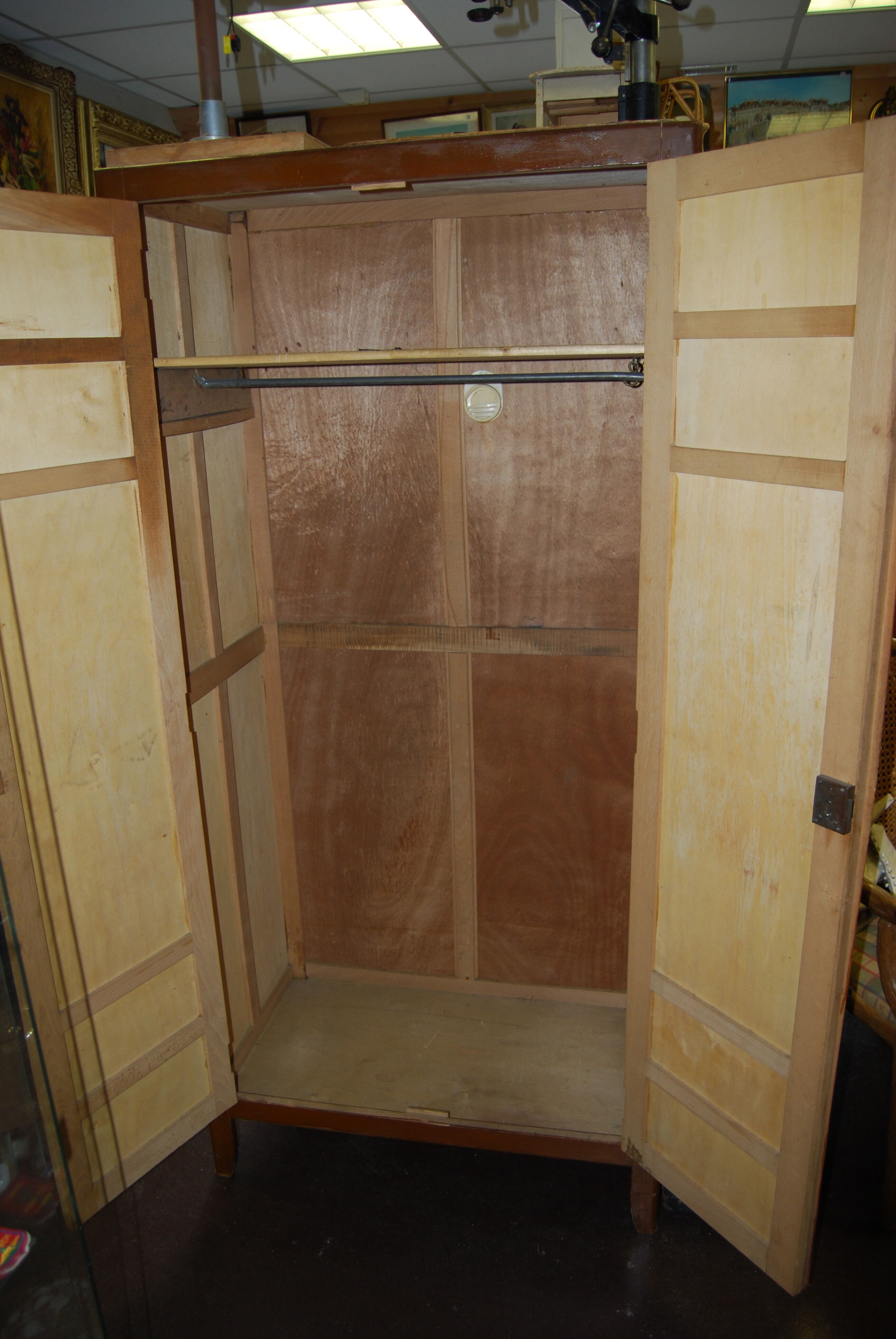 Parisian wardrobe with closet