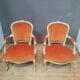 Paire de fauteuil "cabriolet " Louis XV