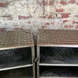 Bar trunk/storage unit in embossed steel 1980