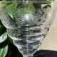 6 water glasses – guilloche blown crystal