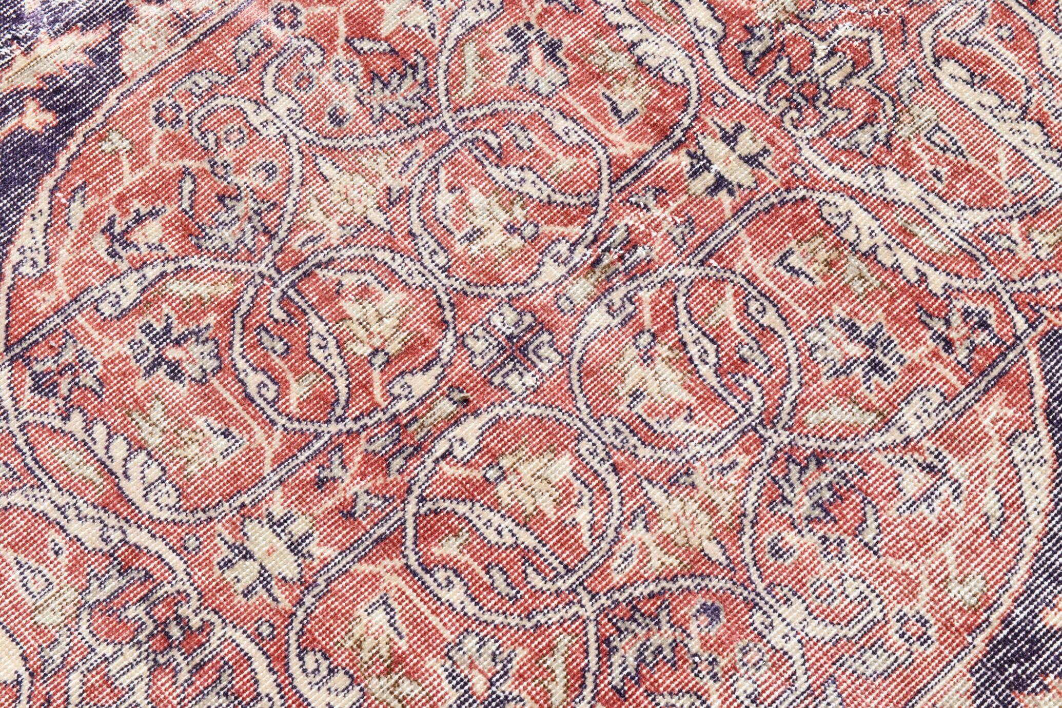 Navy Blue Orientel Style Vintage Persian Rug, 228x338 Cm