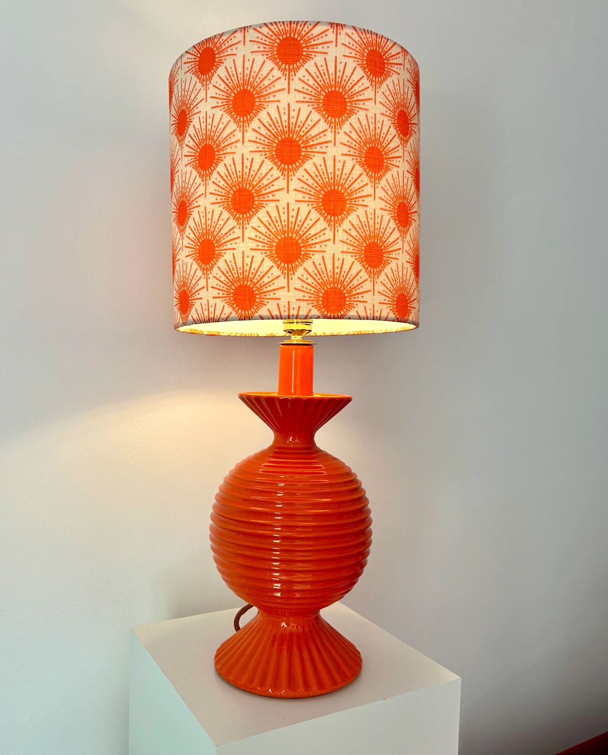 Lampe en céramique pop art – rare original des années 60/70