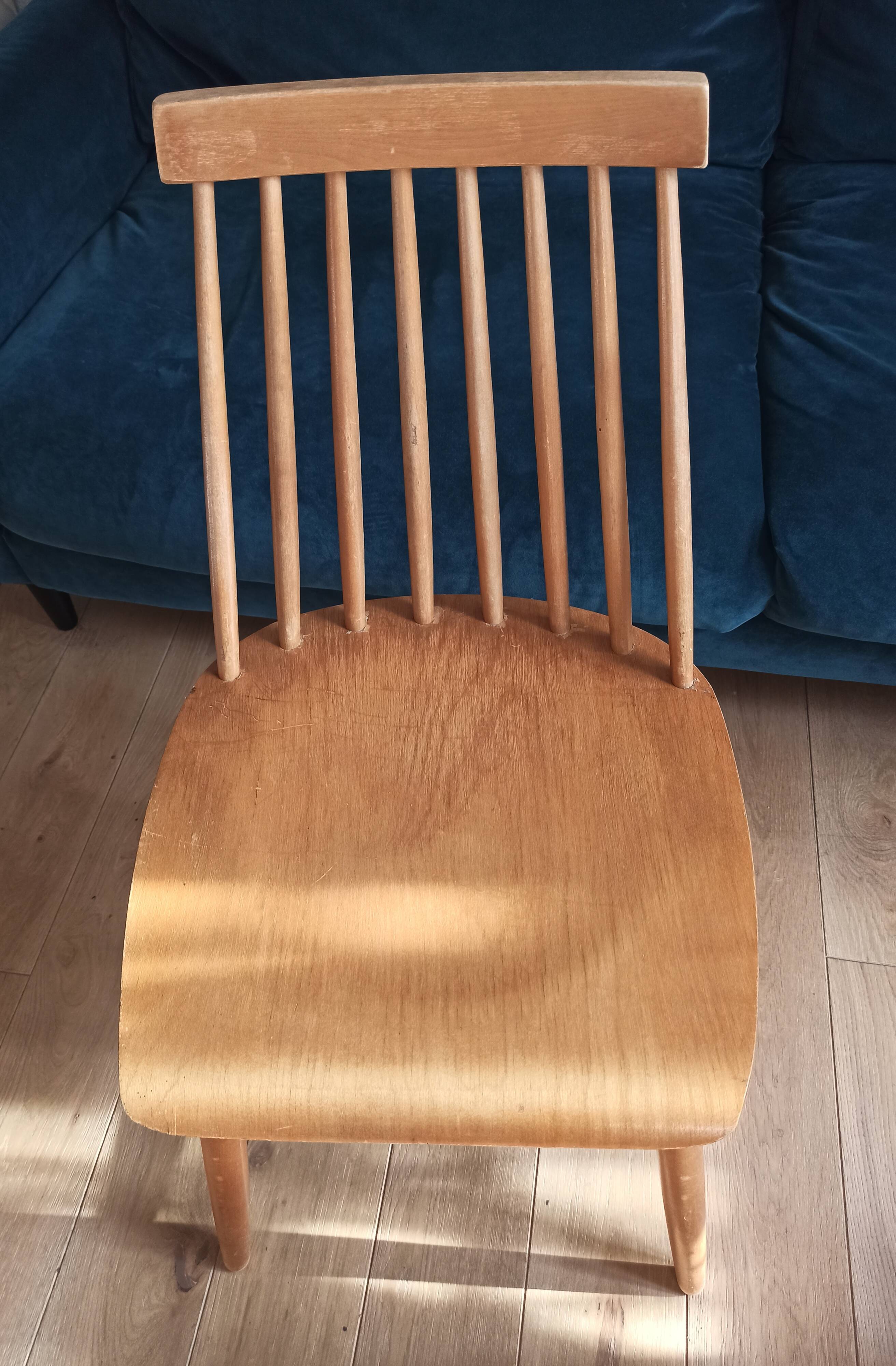 Chaises en bois vintage Ikea 1960