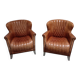 2 aviator armchairs