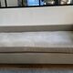 Elegant antique Napoleon III chaise longue – solid wood & beige velvet