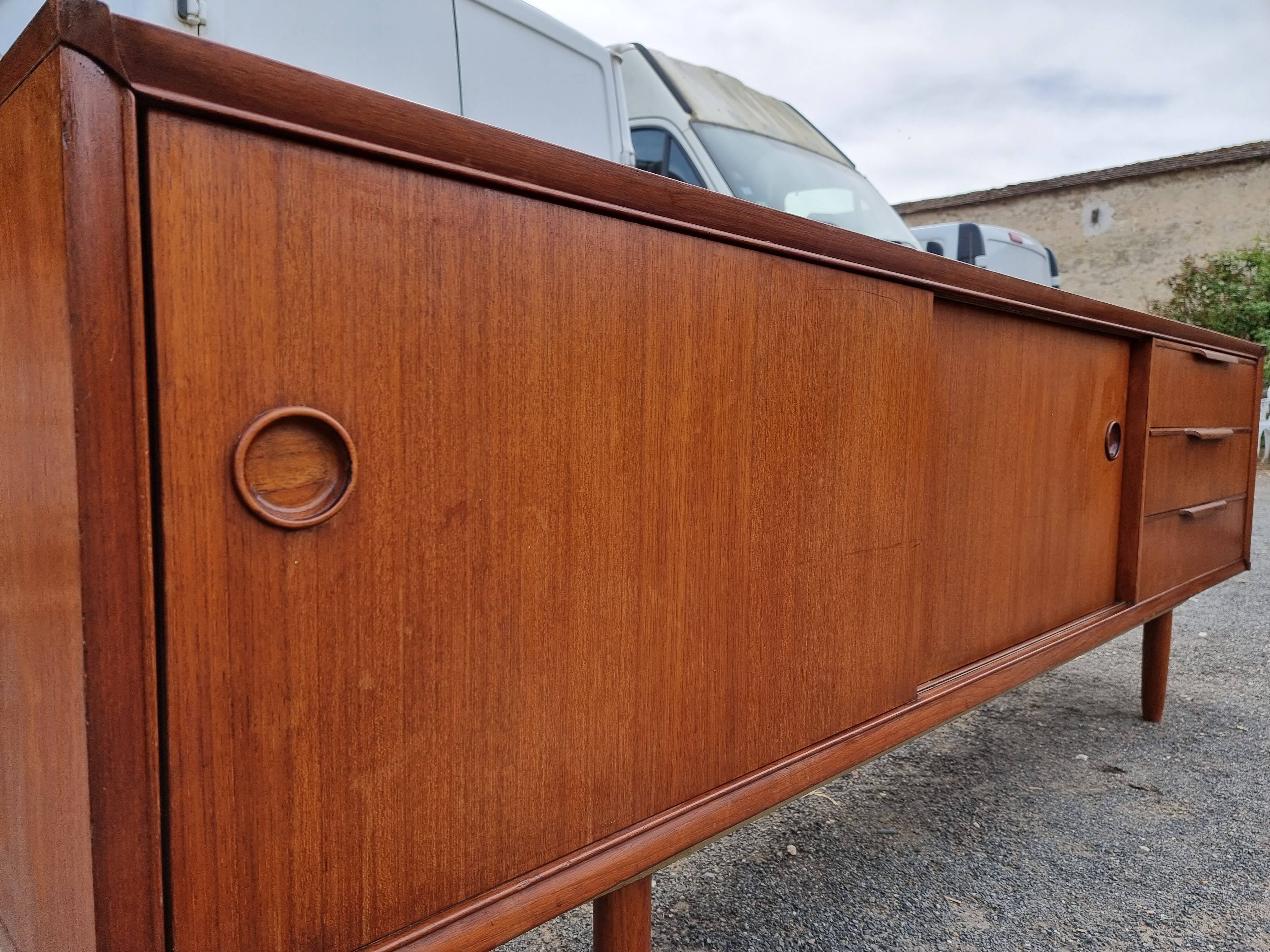 Vintage teak row 60 year