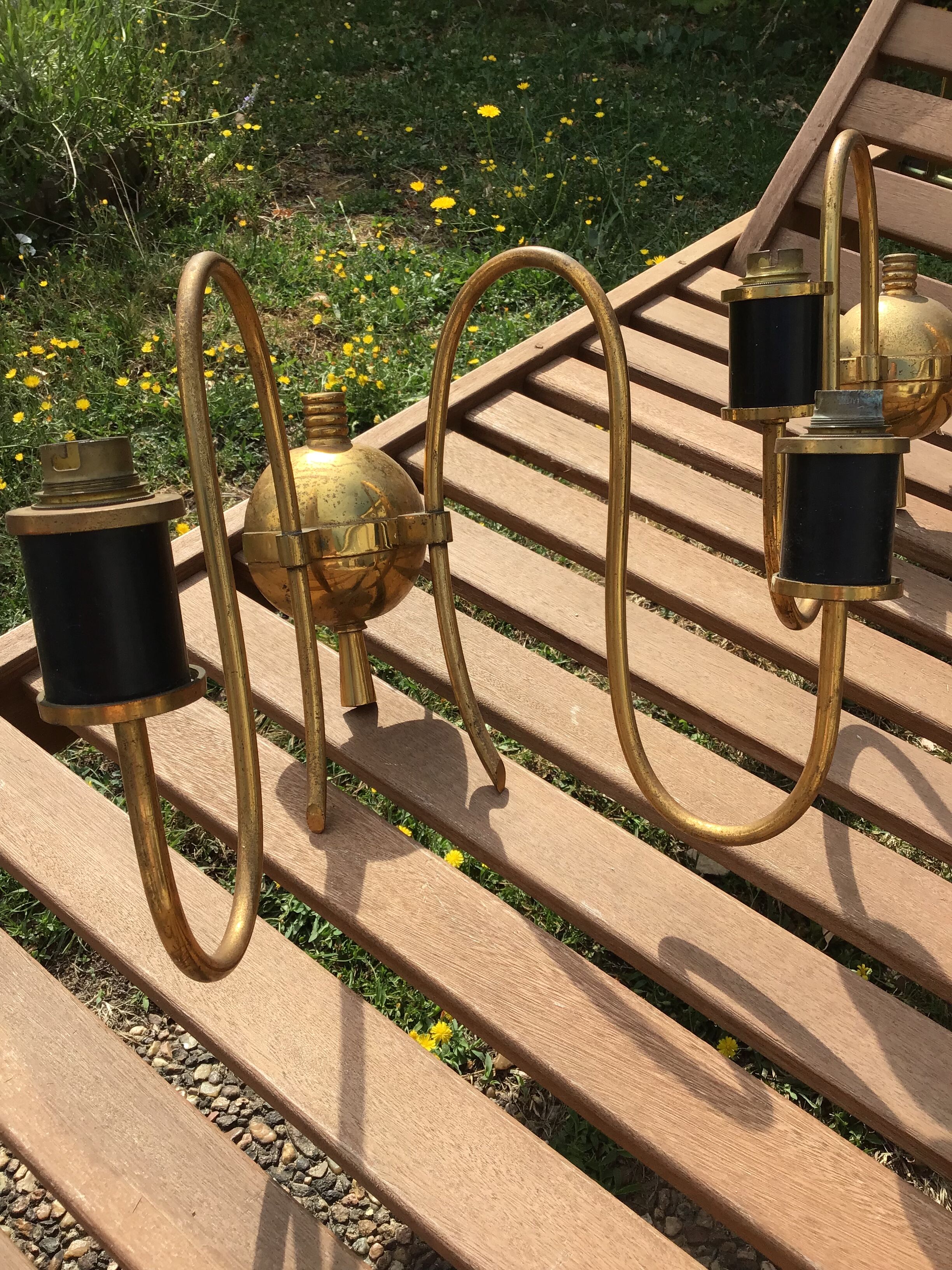 Pair of vintage wall lamps