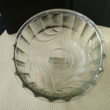 Molded pressed glass cheese bell