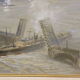 Oil on canvas Marine scene The entrance to Port XX