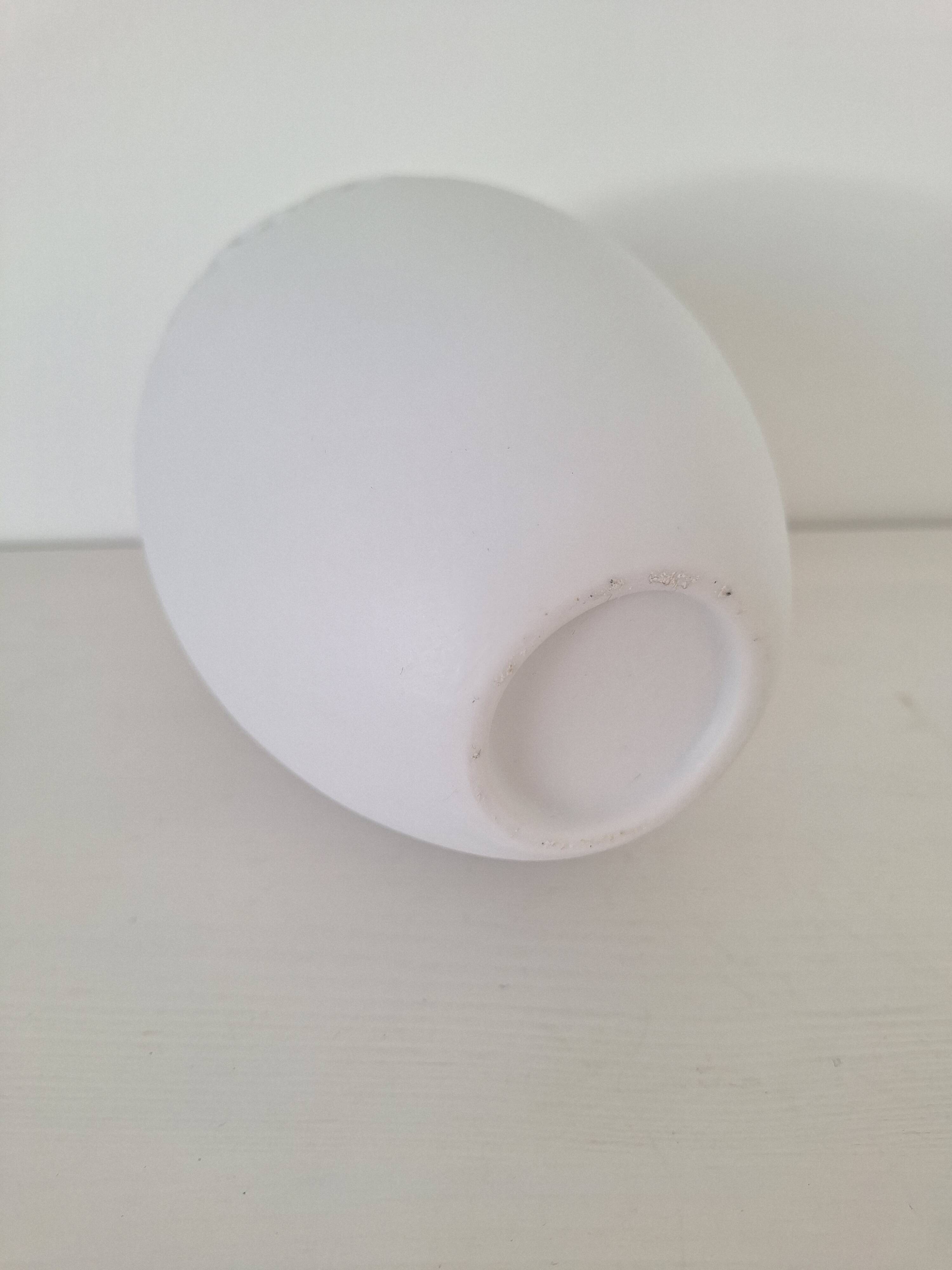 White porcelain egg vase