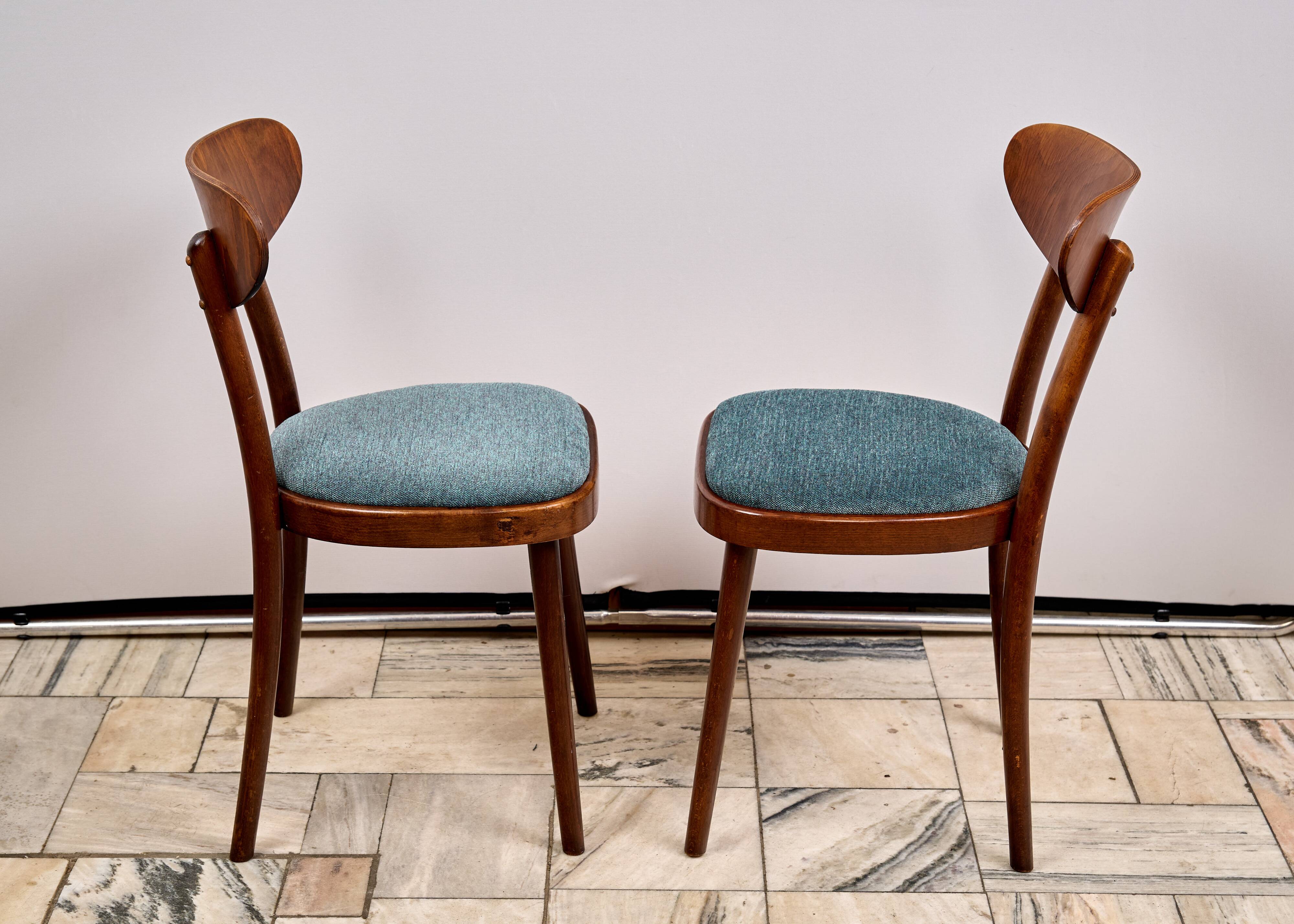 Set of 4 Dining Chairs, TON, 1960s, Czechoslovakia