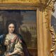 Tableau ancien, portrait d’une femme galante signé, début XVIII siècle
