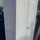 beautiful Parisian wardrobe 2 doors light gray 1920/40 + key