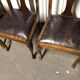 4 english chairs leather suite