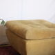 Ottoman, footrest, vintage ottoman 1970 suede Roset Line