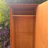 Oak wardrobe, boarding school style, 50s/60s