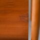Vintage oak nightstand with magazine rack top