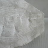 Sculpture face of woman in marble block 13 x 12 x 8 cm