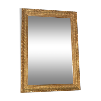 Old mirror frame gilded stucco wood 43x31 cm SB160