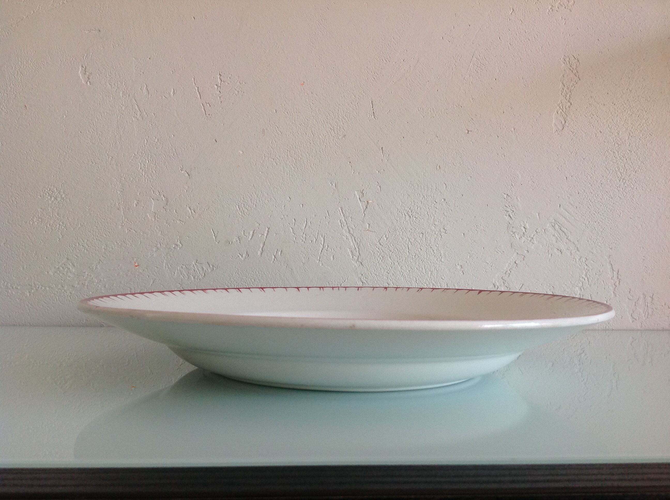 Deep dish decor Epenay des Faienceries de Sarreguemines vintage 50-60s