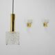 Set of pendant and two wall lights by fagerlund, 1950s