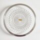 Glass dish with English silver-plated metal rim