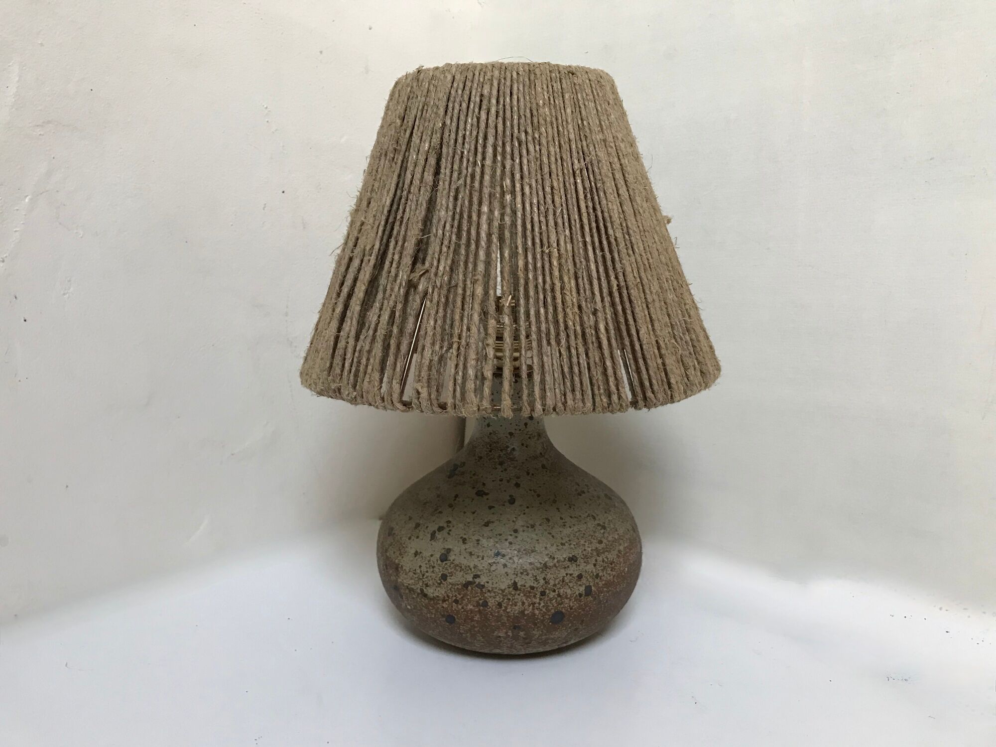 Sandstone lamp, circa 1950