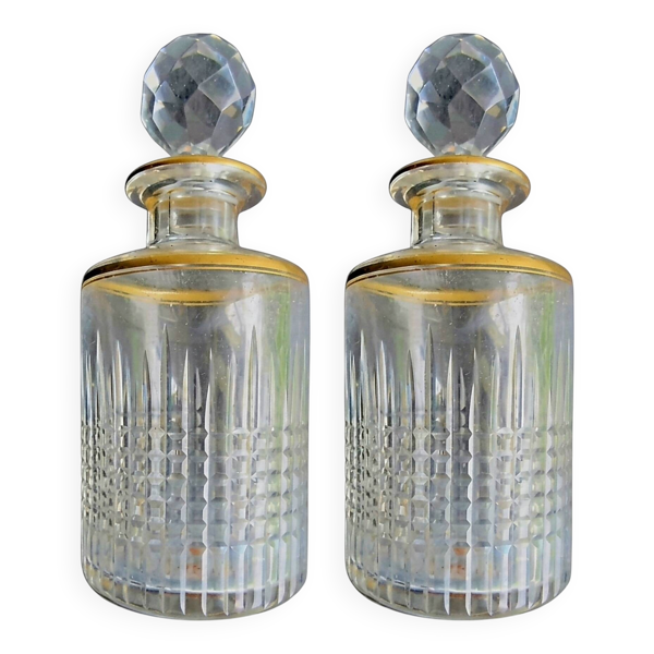 Paire de flacons à parfum en cristal - Circa 1930