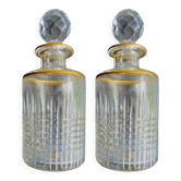 Pair of crystal perfume bottles - Circa 1930