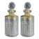 Pair of crystal perfume bottles - Circa 1930