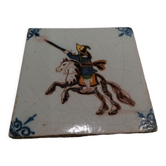 Old 18th century Delft tile