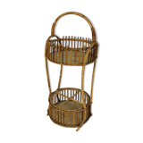 Vintage rattan bar 60