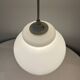 Opaline pendant light in white glass from the 60s and 70s vintage Free form