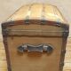 Antique curved transport trunk circa 1900 B.Vinay